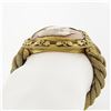 Image 7 : Antique Victorian 21k Gold LARGE Thomas Saulini Cameo Curb Mesh Link Bracelet