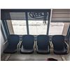 Image 1 : Waiting Room Bank of Chairs, with 1 Blue Chair in Excellent Condition