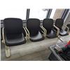Image 2 : Waiting Room Bank of Chairs, with 1 Blue Chair in Excellent Condition