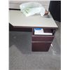 Image 7 : 3 Sided Reception Desk Brown & Grey 9' x 5' x 5'