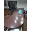 Image 2 : Contents of Room Incl Boardroom 2 Pcs of Beige Sectional, Table 8' x 47" , Table, 4 Blue Chairs, Etc