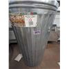 Image 5 : 3 Metal Garbage Cans With Lids