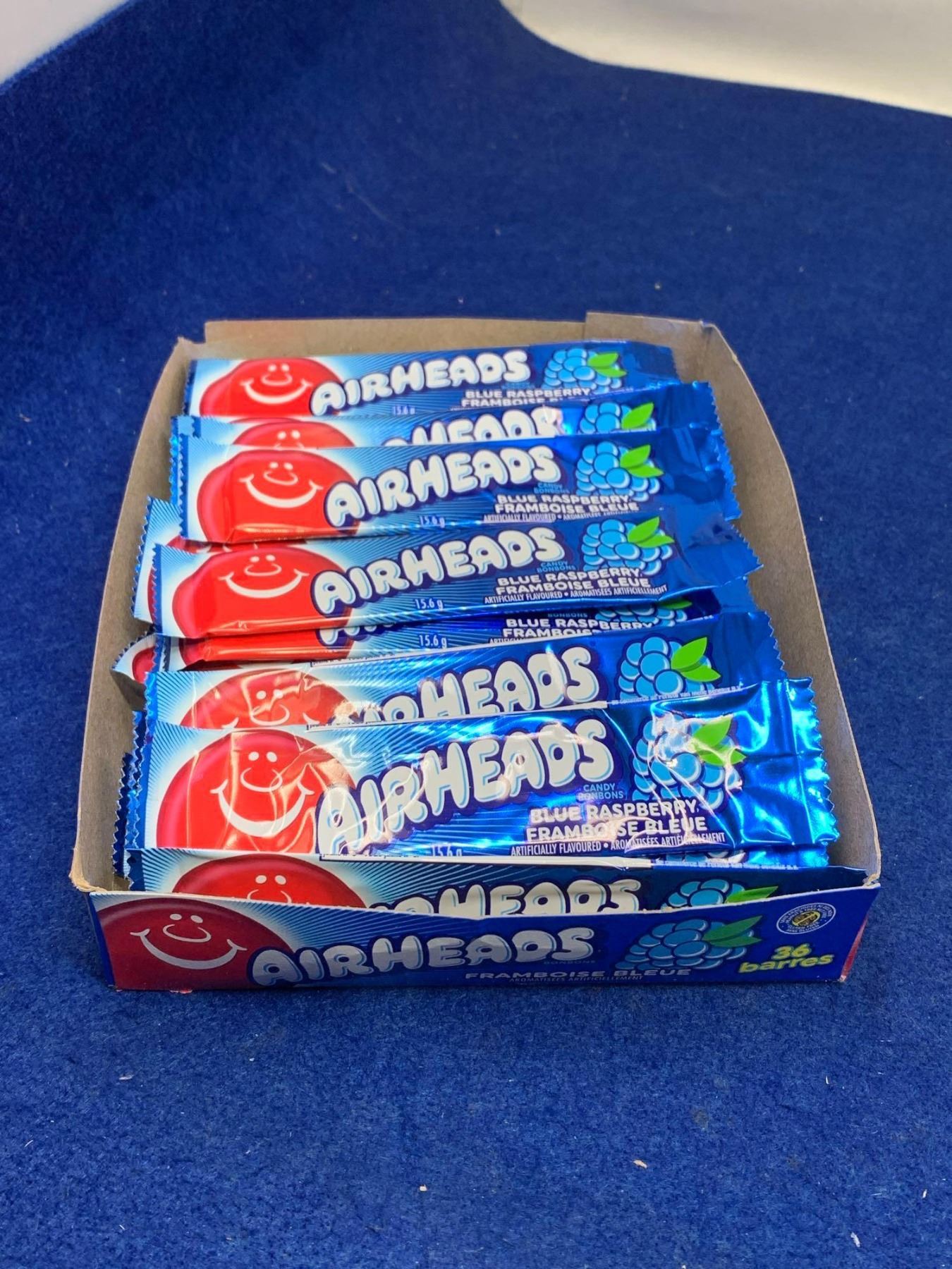 Airheads Blue Raspberry Candy (36 x 15.6g)