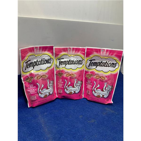 Temptations Cat Treats-Beef Flavour (3 x 85g)