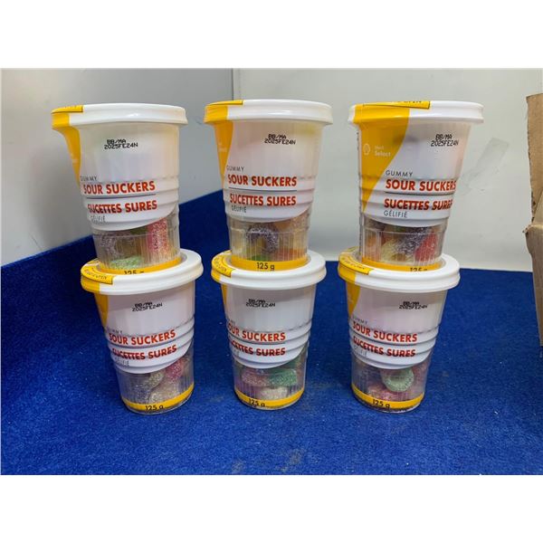 Gummy Sour Suckers (6 x 125g)