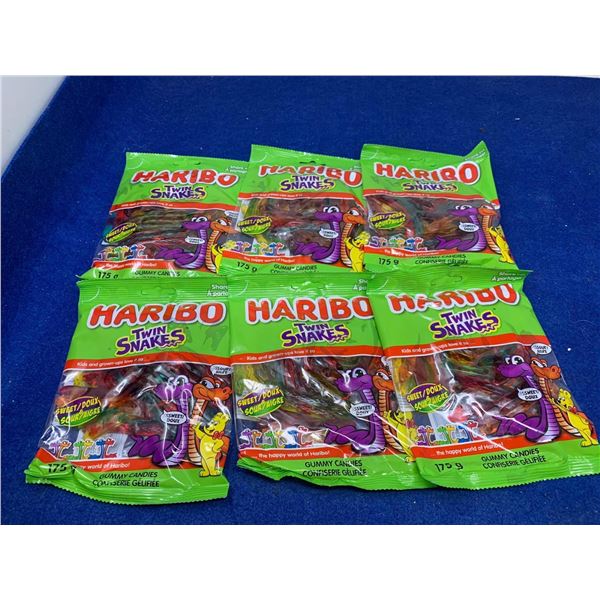 Haribo Twin Snakes Gummy Candy (6 x 175g)