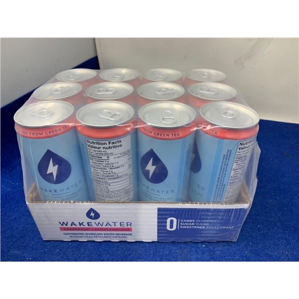 Wake Water Grapefruit Caffeinated Sparkling Water Beverage (12 x 355ml)