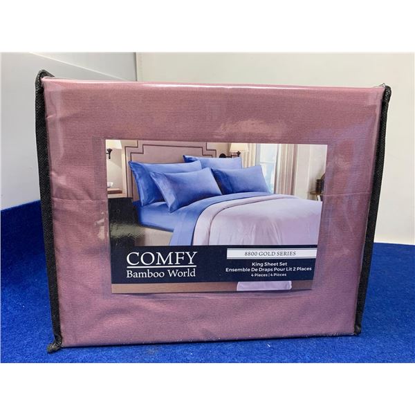 Comfy Bamboo World King Sheet Set 4pcs