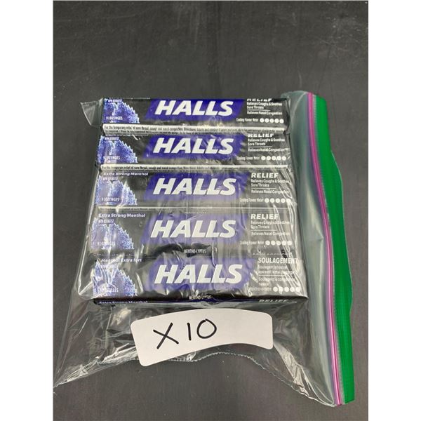 Halls Black Extra Strong Menthol Flavour Lozenges (10 x 9)