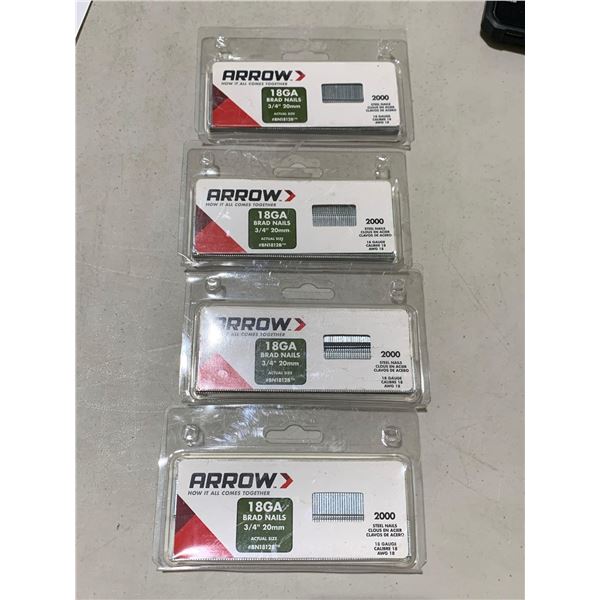 Arrow 18GA Brad Nails (4- .75in)