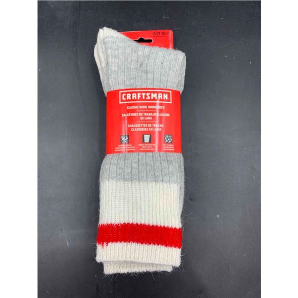 Craftsman Classic Wool Socks 3pk (size 10-13)