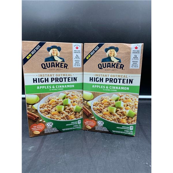 Quaker High Protein Instant Oatmeal-Apples & Cinnamon (2 x 6pks)