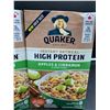 Image 2 : Quaker High Protein Instant Oatmeal-Apples & Cinnamon (2 x 6pks)