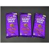 Image 1 : Cadbury Dairy Milk Fruit & Nut Candy Bars (3 x 200g)