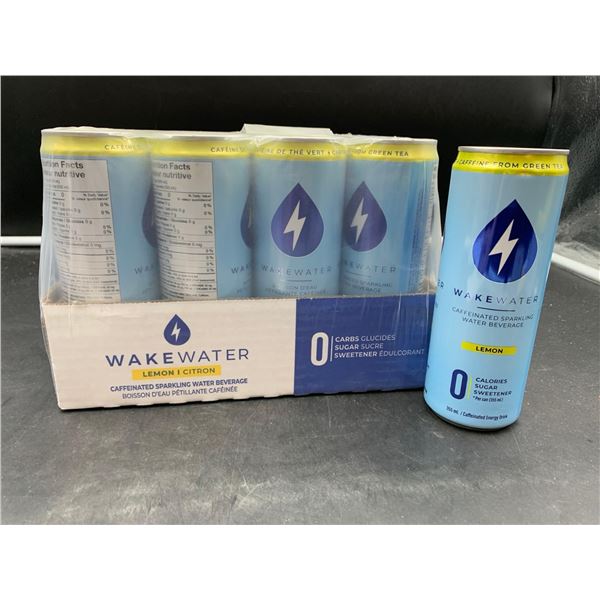 WakeWater Lemon Caffeinated Sparkling Water Beverage (12 x 355ml)
