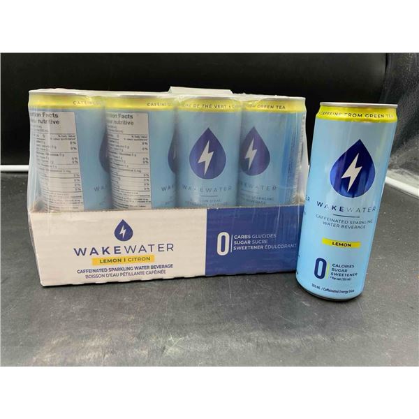 Wakewater Lemon Caffeinated Sparkling Water Beverage (12 x 355ml)