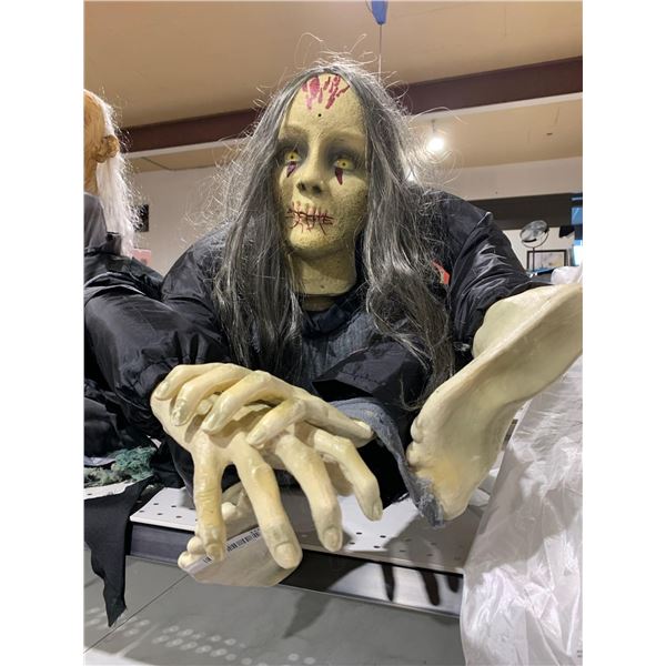 Animatronic Contorting Girl Halloween Decor