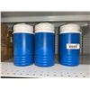 Image 1 : igloo 1 quart water jug- Blue With Carrying Strap.Lot of 3