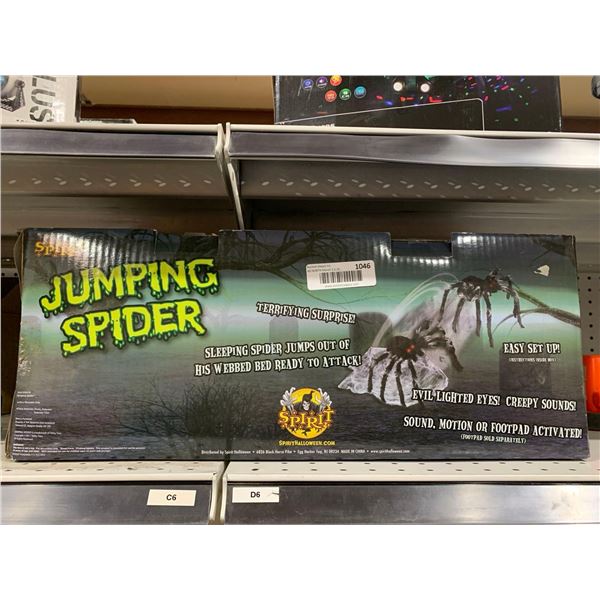 Black Jumping Spider Lighted Eyes and Sound