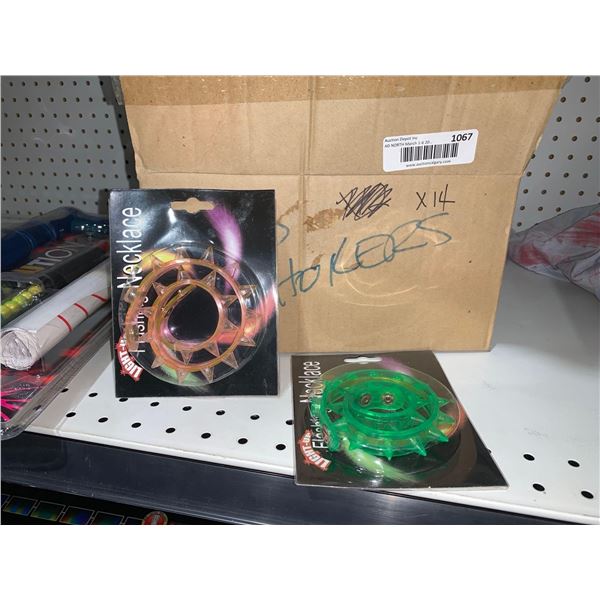 Lot of 14 Light Up Flashing Necklace