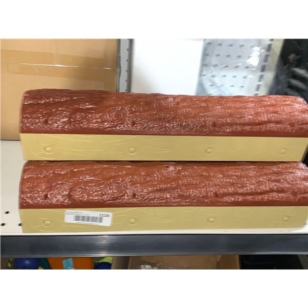 Plastic Light Up Logs Lot of 3