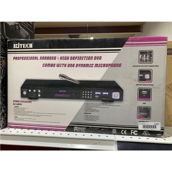 RiTech Professional Karoke High Definition DVD Combo w/ One Dynamic Microphone