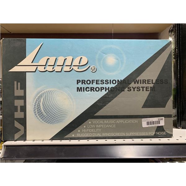 Lane Professional Wireless Mircophone System VHF