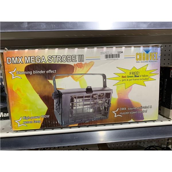 DMX Mega Strobe III Sound Activated & Master / Slave Control