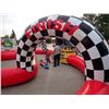 Image 2 : MEGA RALLY INFLATABLE RACE TRACK - Kids will be revved up for the Mega Rally™ inflatable race track,