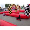 Image 3 : MEGA RALLY INFLATABLE RACE TRACK - Kids will be revved up for the Mega Rally™ inflatable race track,