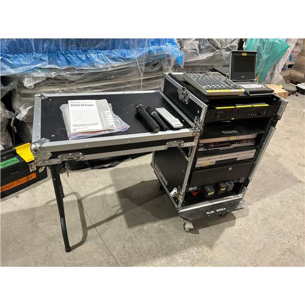 DJK WM+ ROLLING PRO SERIES Mixer Case with Mackie 802-VLZ3 Premium Mic / Line Plus Other Audio Video