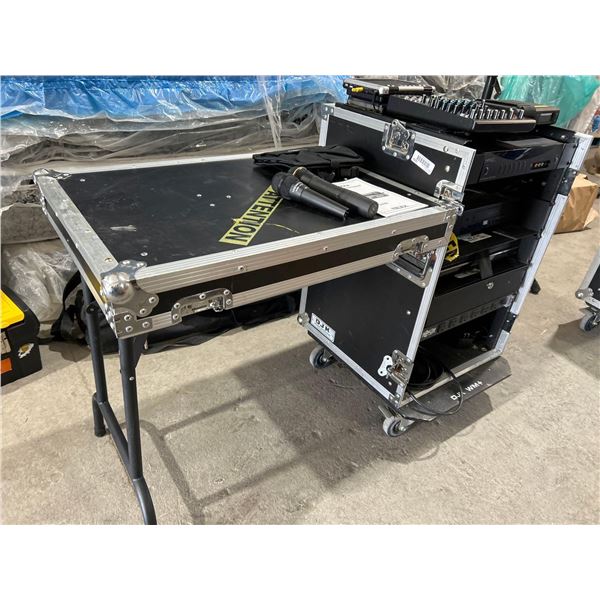 DJK WM+ ROLLING PRO SERIES Mixer Case with Mackie 802-VLZ3 Premium Mic / Line Plus Other Audio Video