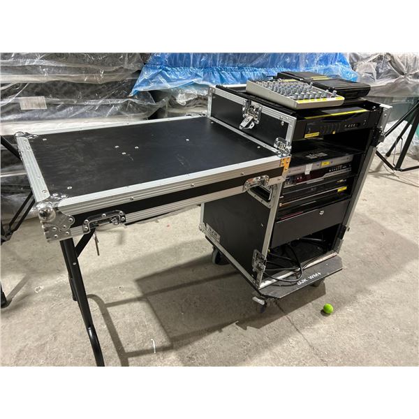 DJK WM+ ROLLING PRO SERIES Mixer Case with Mackie 802-VLZ3 Premium Mic / Line Plus Other Audio Video