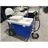 Image 2 : Cruzin Cooler Electric Cooler Scooter with Folding Padded Seat - Blue