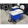 Image 3 : Cruzin Cooler Electric Cooler Scooter with Folding Padded Seat - Blue