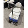 Image 3 : Cruzin Cooler Electric Cooler Scooter with Folding Padded Seat - Blue