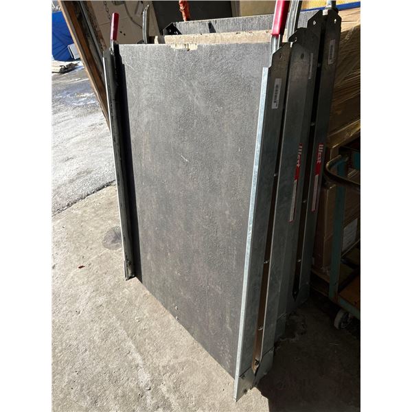 West Folding Portable Accessibility Loading Ramp 8'x3' open