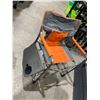 Image 2 : Orange & Gray Folding Directors Chair with Table