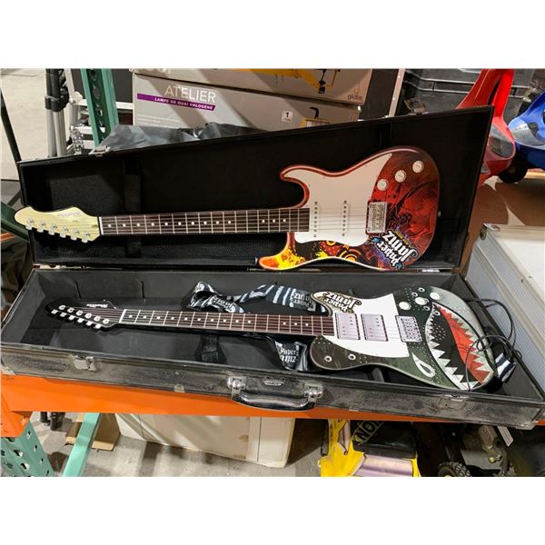 Lot of 2 Paper Jamz Musical toy Guitars