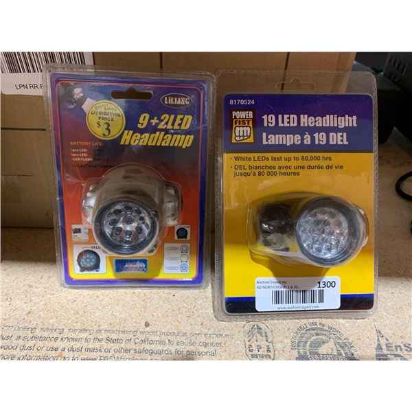 Lot of 2 Assorted Headlamps