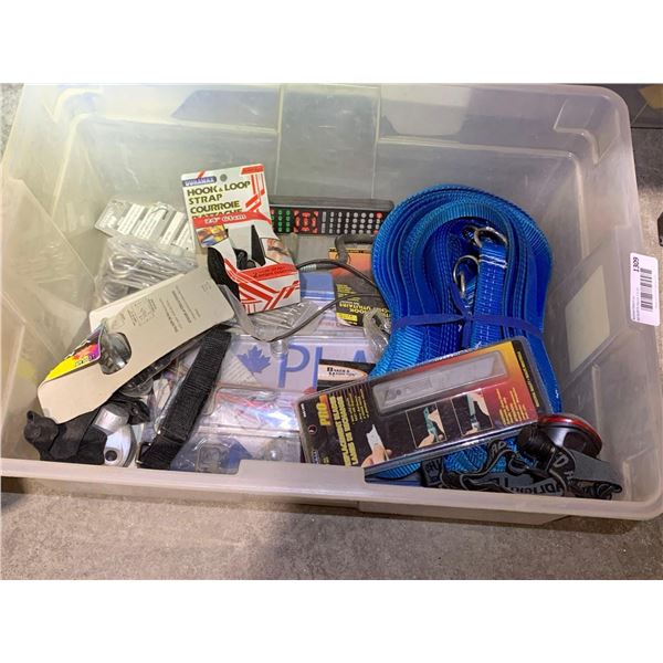 Box Lot of Assorted Fasteners & Cutters