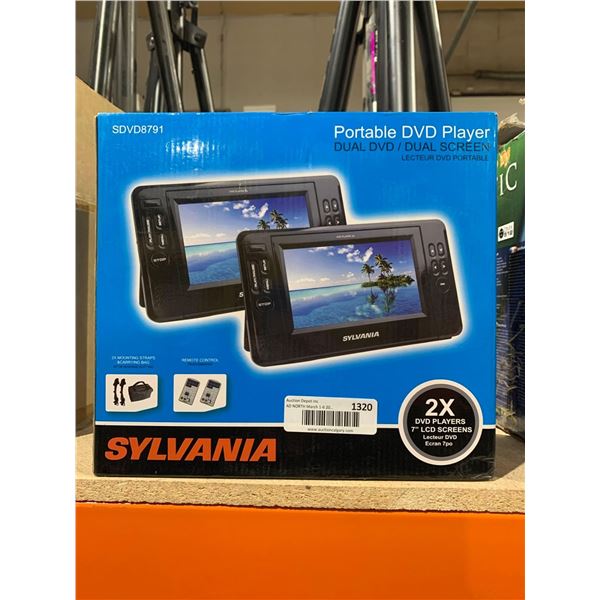 Sylvania Dual 7" Screen Portable DVD Player
