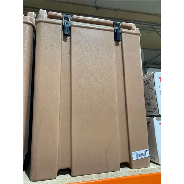 Beige Cam-Tainer 5 Gallon Coffee Dispenser