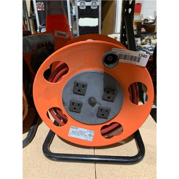 Extension Cord with Spool & 4 Outlets