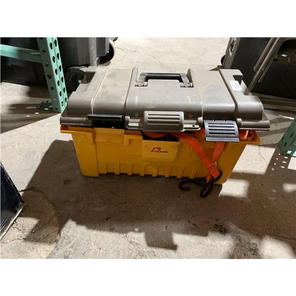 Hand Tool Box Full of Ratchet Straps & Lightweight Tent Spikes