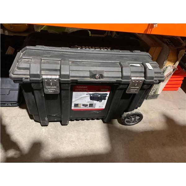 Husky 37" Wheeled Mobile Job Box- No Key - Unlocked