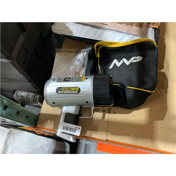 MVP  1000000 Candle Power Cordless Rechargable Spotlight with cord and bag