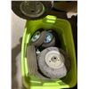 Image 2 : Rubbermaid Bin of Wagon Tires & Mounts