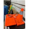 Image 2 : Collapsible Traffic Safety Cones - Parking Cones with Reflective Collars,Orange Safety Cones Lot of 