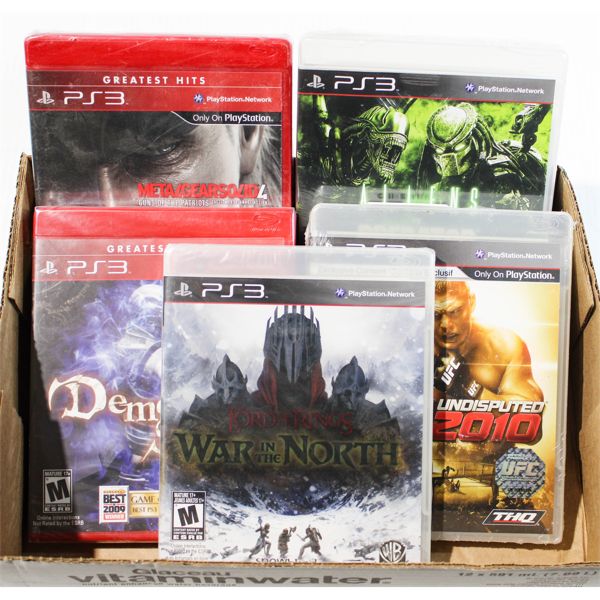 5 FACTORY SEALED PS3 VIDEO GAMES WAR IN THE NORTH ETC